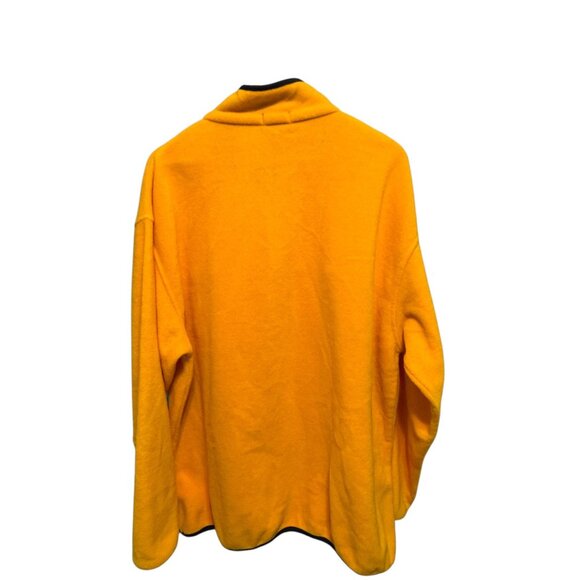 Club Room Yellow/Black Snap Pullover Fleece Jacket/Sweater - Picture 4 of 10
